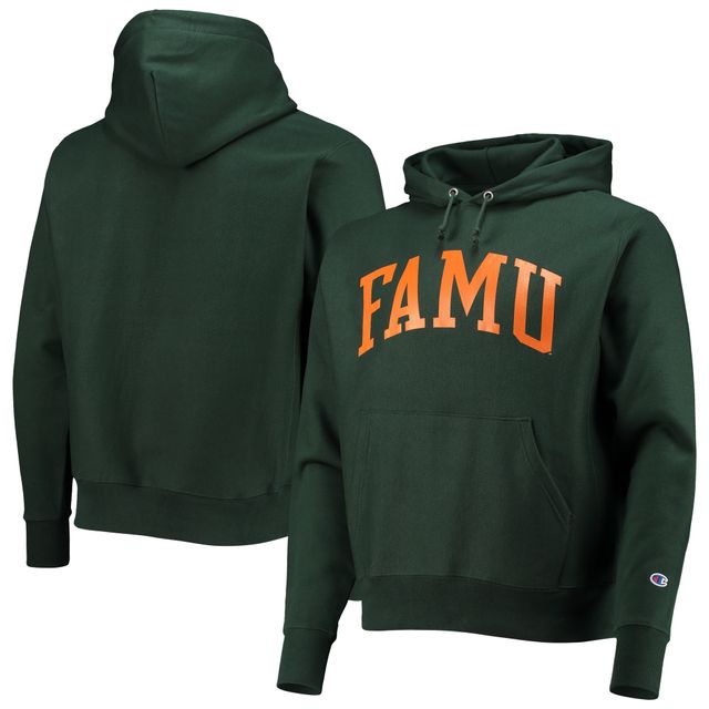 Sweat-shirt à capuche pour hommes Champion Green Florida A&M Rattlers Big & Tall Arch Reverse Weave