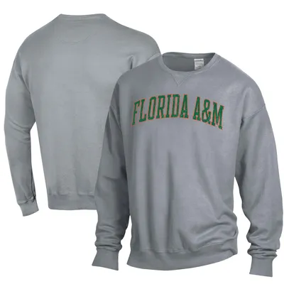 Florida A&M Rattlers ComfortWash Garment Dyed Fleece Crewneck Pullover Sweatshirt