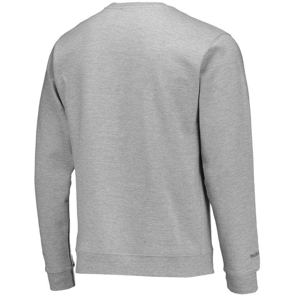 Men's Mitchell & Ness Heathered Gray Florida A&M Rattlers Classic Arch Pullover Sweatshirt