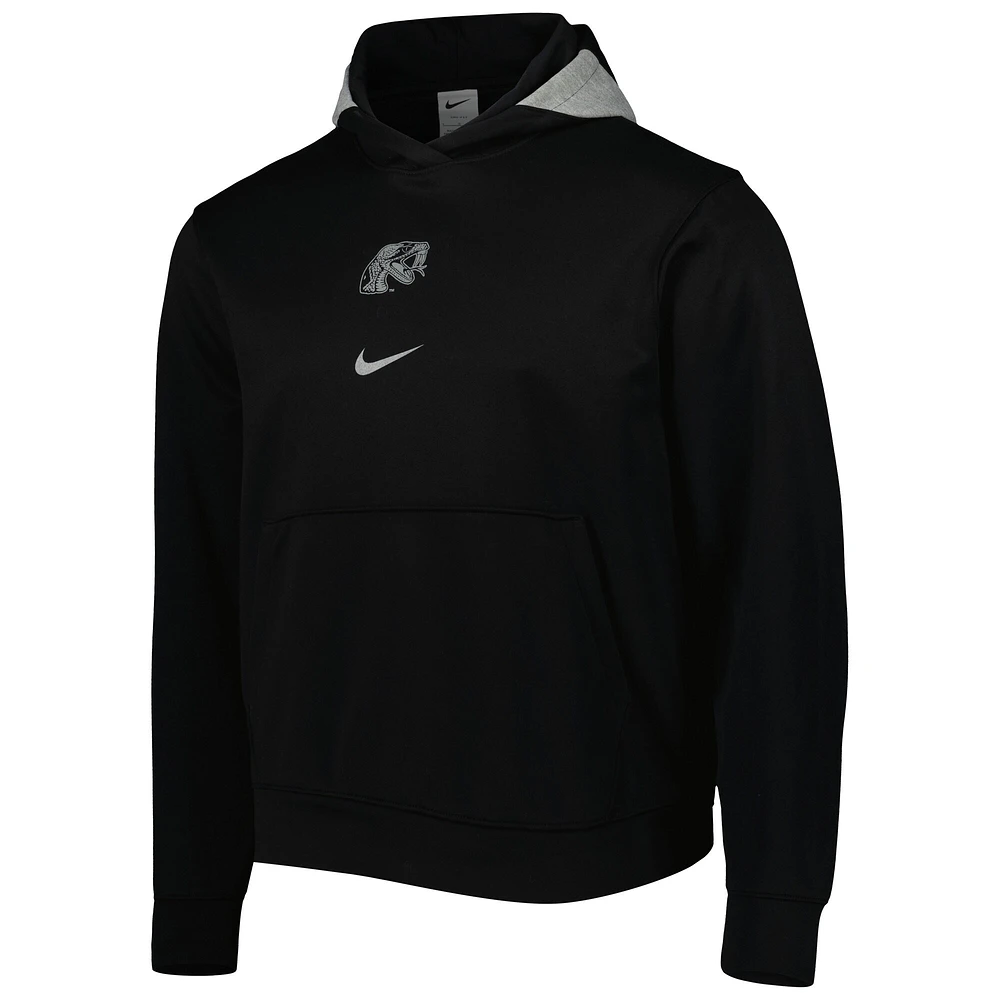 Sweat à capuche Nike Florida A&M Rattlers Spotlight Performance pour homme - Noir