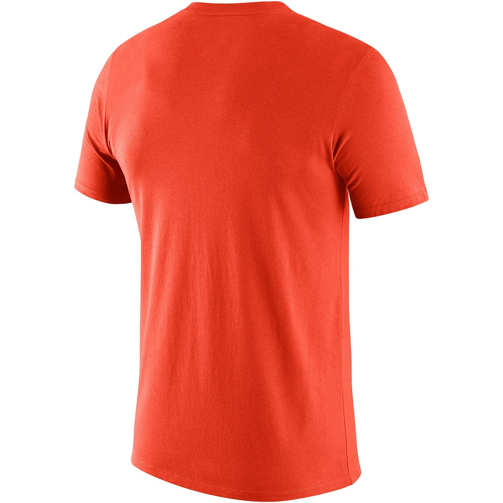 Men's Nike Orange Florida A&M Rattlers Basketball Icon Legend Performance T-Shirt