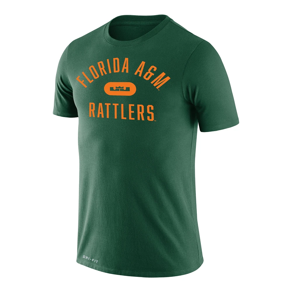 T-shirt Nike x LeBron James Green Florida A&M Rattlers Collection Legend Performance pour homme