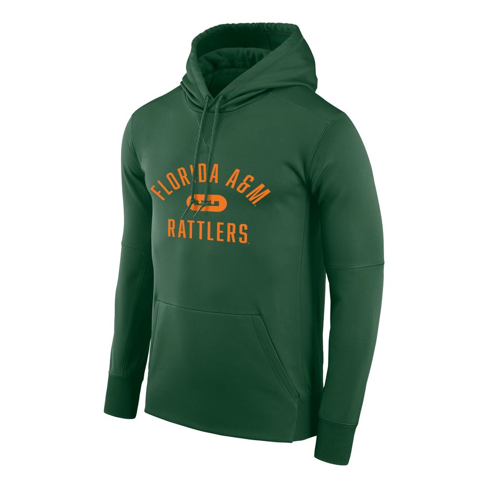 Men's Nike x LeBron James Green Florida A&M Rattlers Performance Pullover Hoodie