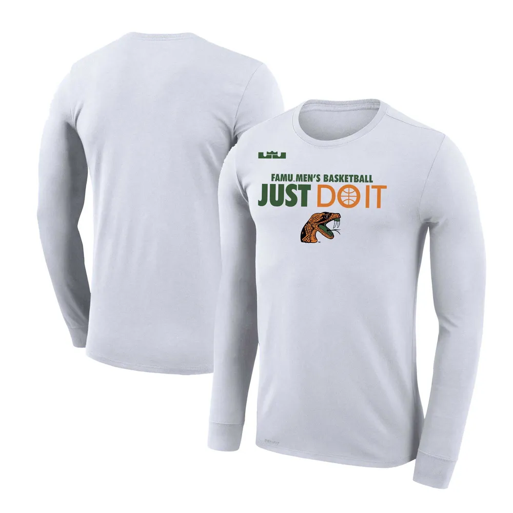 T-shirt à manches longues Nike x LeBron James Florida A&M Rattlers Legend Performance pour homme