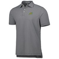 Men's Peter Millar Black Florida A&M Rattlers Jubilee Striped Performance Jersey Polo