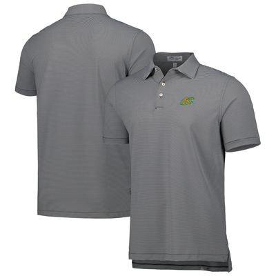 Men's Peter Millar Black Florida A&M Rattlers Jubilee Striped Performance Jersey Polo