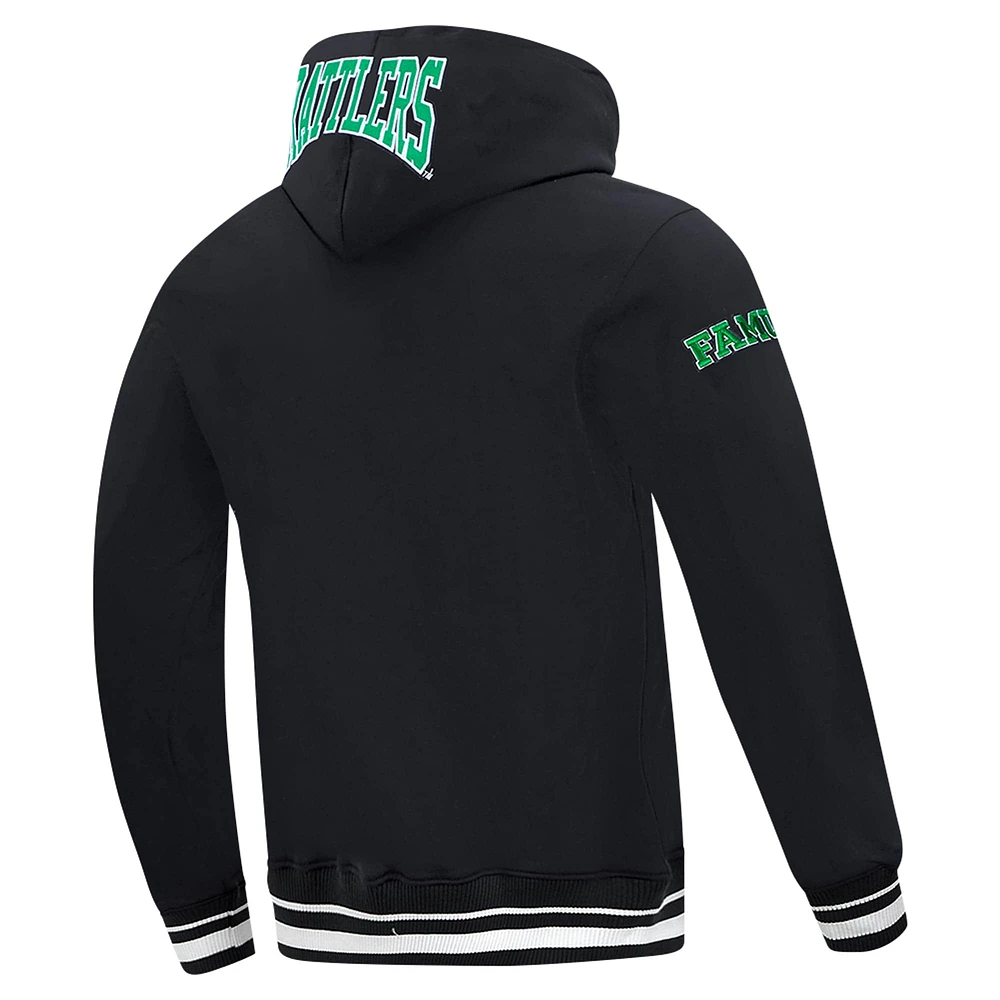 Men's Pro Standard Black Florida A&M Rattlers Crest Pullover Hoodie