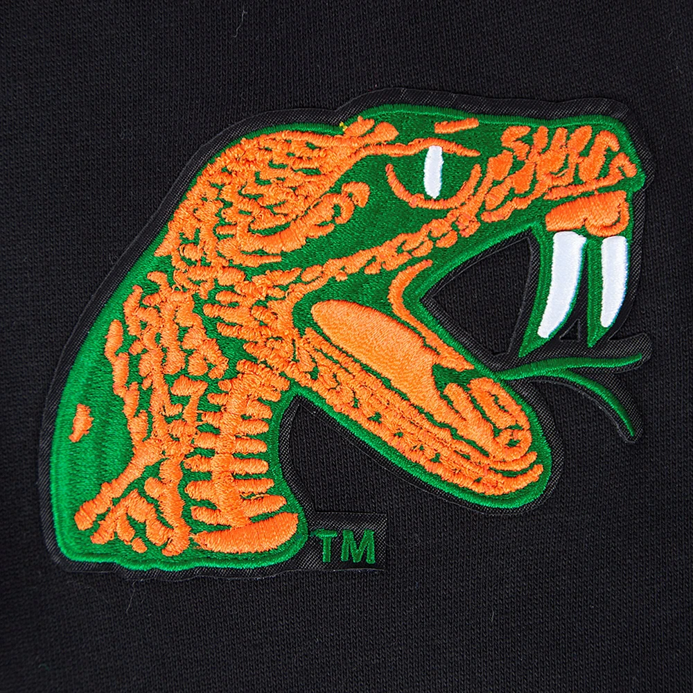 Sweat à capuche Pro Standard noir Florida A&M Rattlers Crest pour hommes