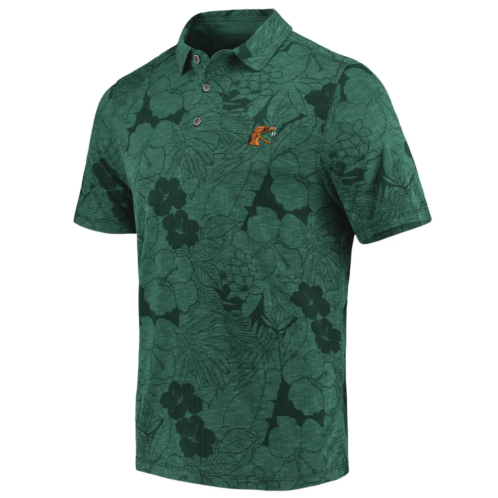 Polo Tommy Bahama Florida A&M Rattlers Miramar Blooms vert pour homme