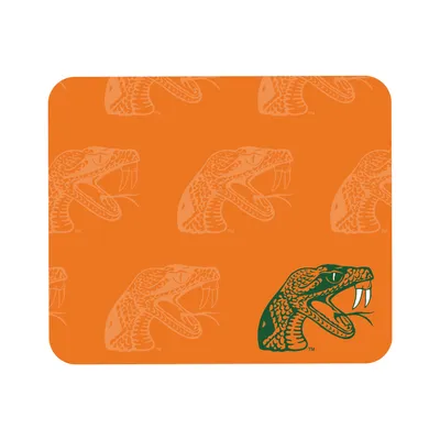 Florida A&M Rattlers Echo Logo Mouse Pad - Orange
