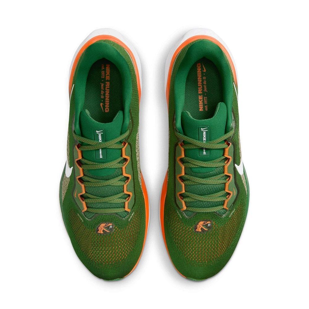 Chaussures de course Nike Zoom Pegasus 41 vertes unisexes Florida A&M Rattlers