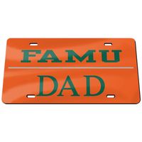 WinCraft Florida A&M Rattlers Dad Classic License Plate