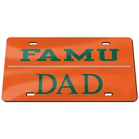 WinCraft Florida A&M Rattlers Dad Classic License Plate