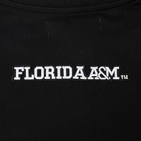 Women's Pro Standard  Black Florida A&M Rattlers Pearl Cropped Pullover Sweatshirt