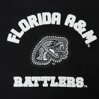 Sweat-shirt court à enfiler Pro Standard noir pour femme Florida A&M Rattlers Pearl