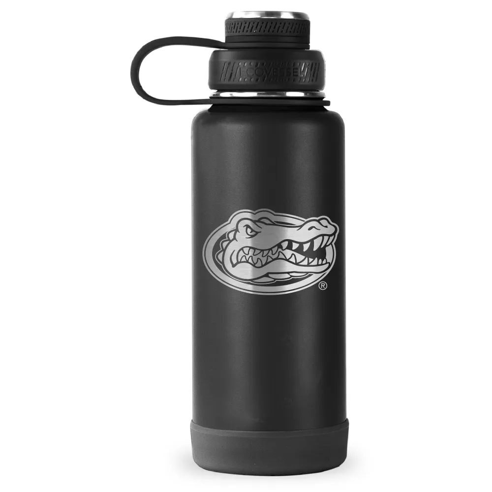 JoyJolt Vacuum Insulated Water Bottle with Flip Lid & Sport Straw Lid - 32 oz Large Hot/Cold Vacuum Insulated Stainless Steel Bottle