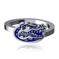 Dayna Designs Florida Gators Bypass Bague en argent émaillé