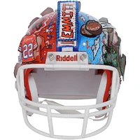 Emmitt Smith Florida Gators Autographed Riddell VSR4 Mini Helmet - Art by Charles Fazzino - GL68085455
