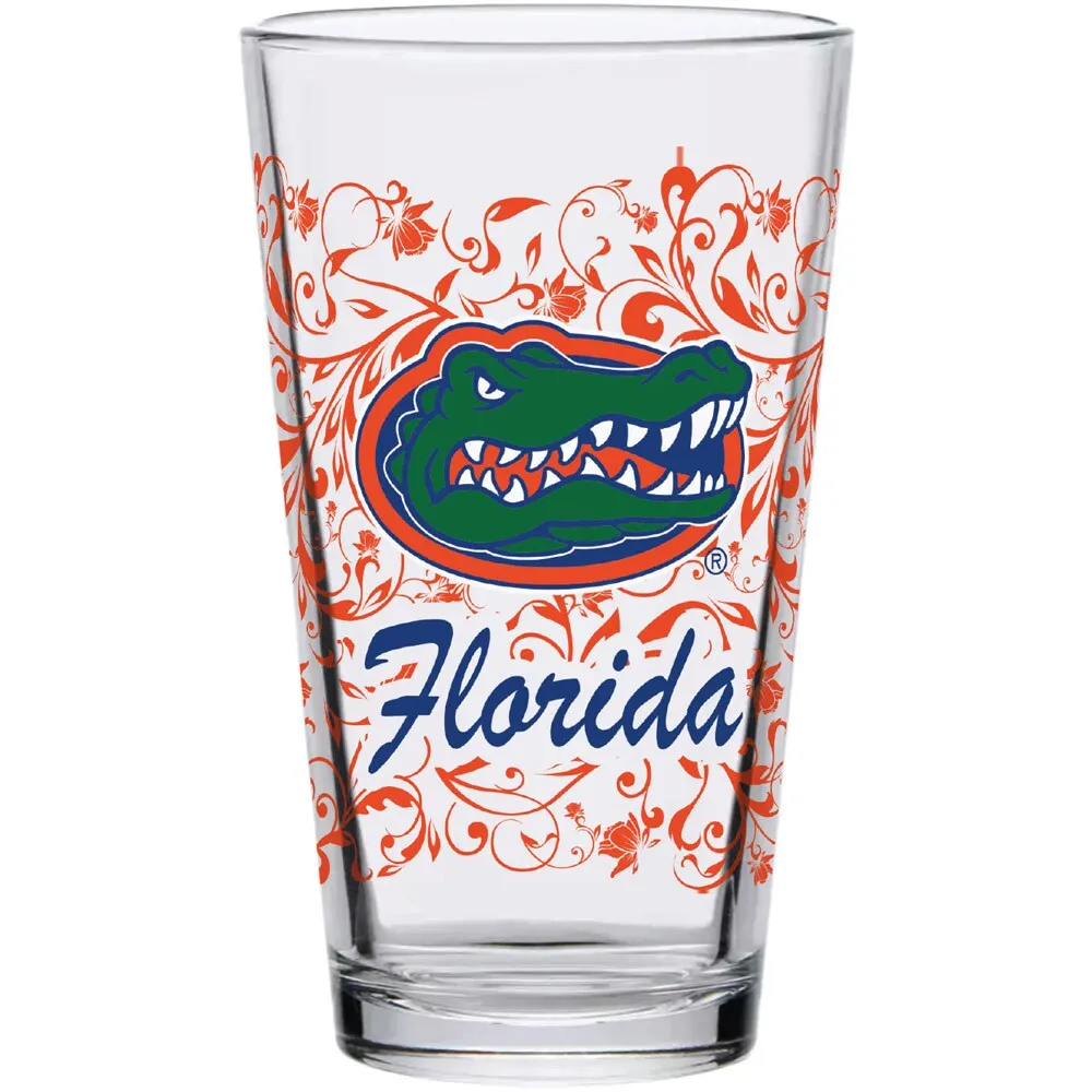 Florida Gators 16oz. Floral Pint Glass