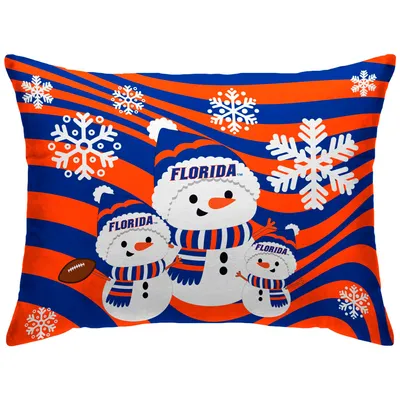 Florida Gators 20'' x 26'' Holiday Snowman Bed Pillow