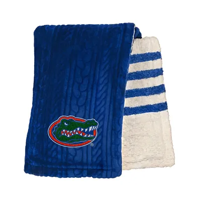 Florida Gators 60'' x 70'' Cable Knit Sherpa Blanket