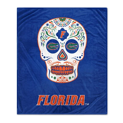 Couverture molletonnée 60'' x 70'' Sugar Skull Gators de Floride