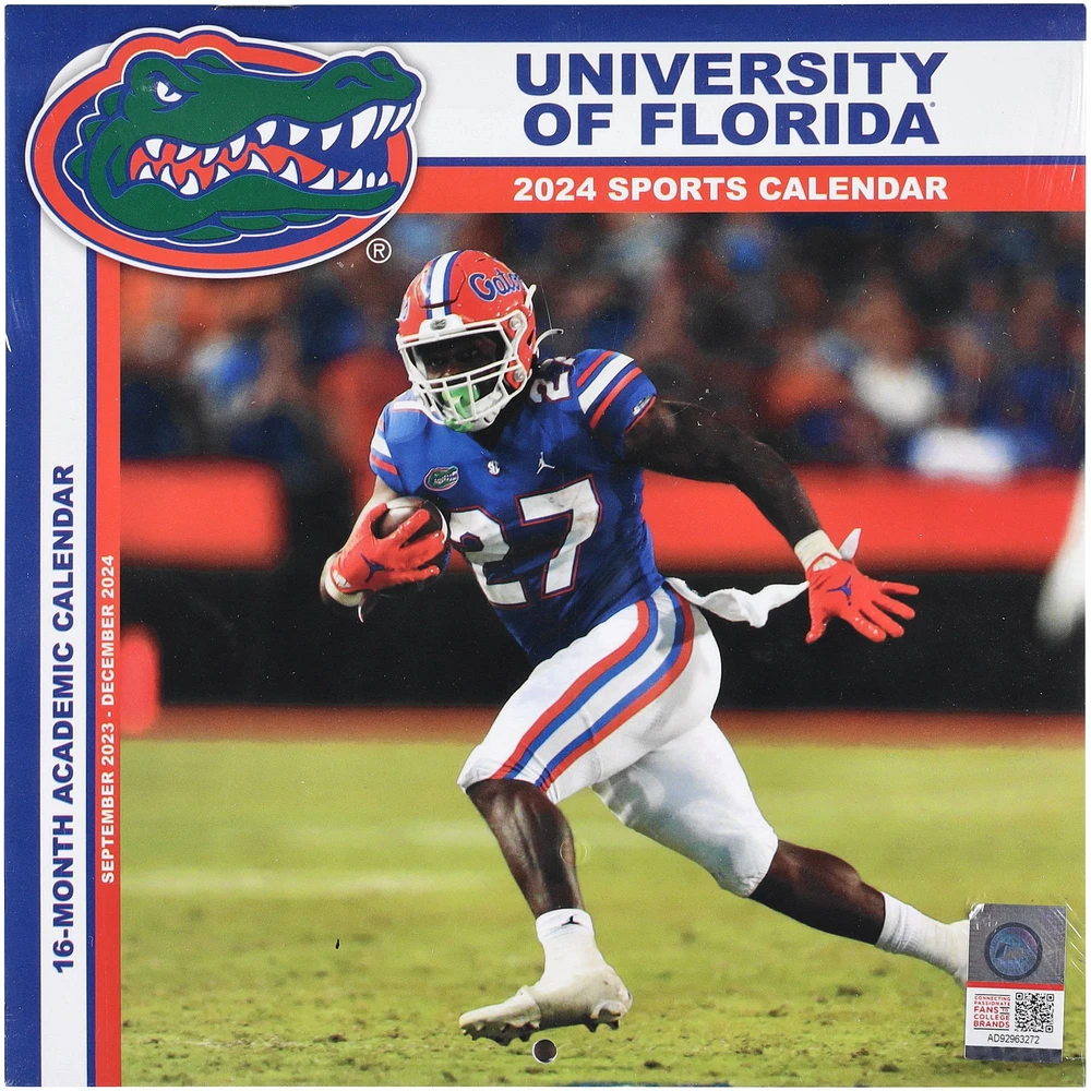 Mini calendrier mural 2024 Florida Gators 7'' x 7''