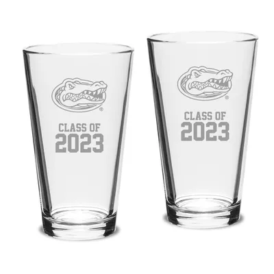 Florida Gators Class of 2023 16oz. 2-Piece Classic Pint Glass Set