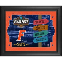 Florida Gators Framed 13" x 16" 2025 NCAA Men's Basketball Tournament March Madness Final Four Collage