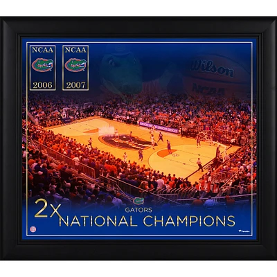 Florida Gators Framed 15" x 17" Basketball Championship Count Collage
