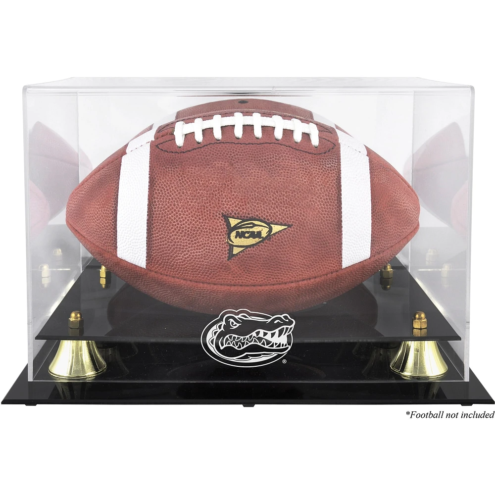 Florida Gators Golden Classic Logo Football Display Case with Mirror Back