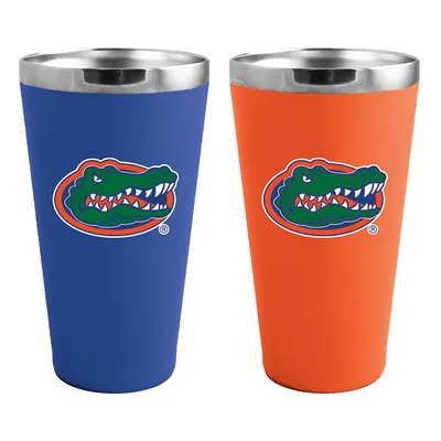 Florida Gators Team Color 2-Pack 16oz. Pint Glass Set