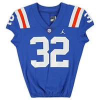 Florida Gators Team-Issued #32 Blue Throwback Jersey from the 2020-21 NCAA Football Seasons