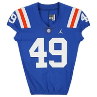 Florida Gators Team-Issued #49 Blue Throwback Jersey from the 2020-21 NCAA Football Seasons