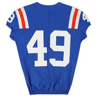 Florida Gators Team-Issued #49 Blue Throwback Jersey from the 2020-21 NCAA Football Seasons