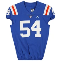 Florida Gators Team-Issued #54 Royal Throwback Jersey from the 2020-21 NCAA Football Seasons