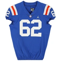 Florida Gators Team-Issued #62 Blue Throwback Jersey from the 2020-21 NCAA Football Seasons