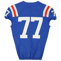 Florida Gators Team-Issued #77 Royal Throwback Jersey from the 2020-21 NCAA Football Seasons