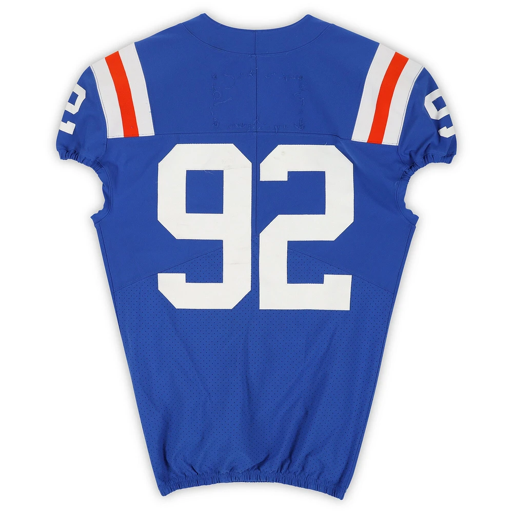 Maillot rétro bleu n°92 des Florida Gators émis par l'équipe des saisons de football NCAA 2020-21