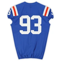 Florida Gators Team-Issued #93 Blue Throwback Jersey from the 2020-21 NCAA Football Seasons