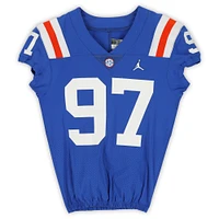 Florida Gators Team-Issued #97 Blue Throwback Jersey from the 2020-21 NCAA Football Seasons