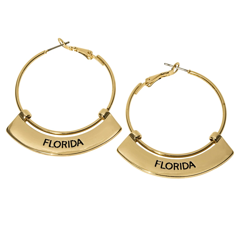 Florida Gators Weller Gold Hoop Earrings