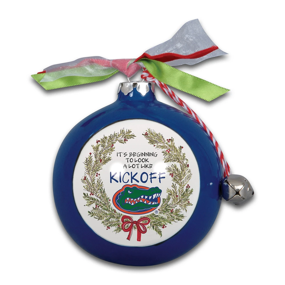 Florida Gators Wreath Kickoff Painted Ornament