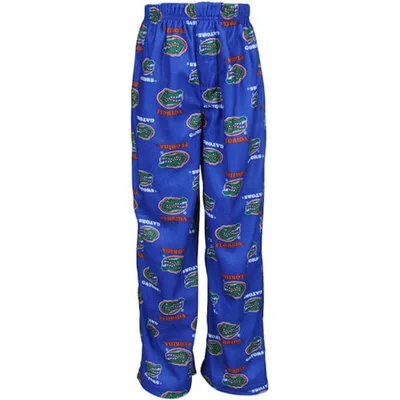 Florida Gators Youth Royal Blue Team Logo Flannel Pajama Pants