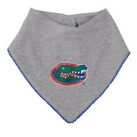 Girls Newborn & Infant Royal/Heather Gray Florida Gators All The Love Bodysuit Bib Booties Set