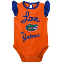 Lot de 2 bodys pour nouveau-nés et nourrissons Royal/Orange Florida Gators Spread the Love