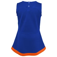 Girls Preschool Royal Florida Gators Two-Piece Cheer Captain Jumper Dress & Bloomers Set