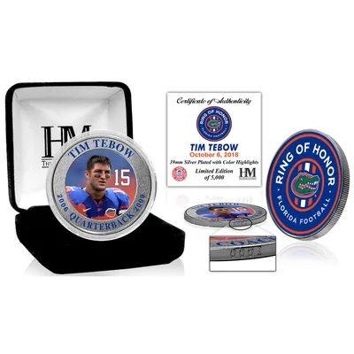 Tim Tebow Florida Gators Highland Mint Ring of Honor Silver Coin