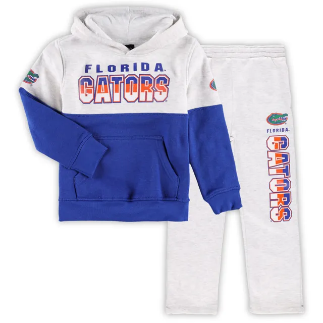 Outerstuff Infant Royal/Heather Gray Chicago Cubs Playmaker Pullover Hoodie & Pants Set