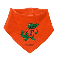 Ensemble de 3 bodys, bavoirs et chaussons Mitchell & Ness Royal/Orange Florida Gators pour bébé